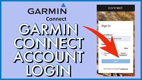 garmin connect website login